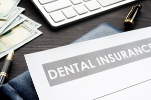 Insurance claim form for dental implants.